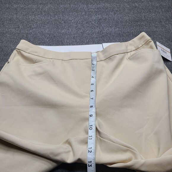 Rafaella Pants Womens‎ 12 Beige Curvy Ankle Stretch Career Office Straight Leg - Picture 3 of 9